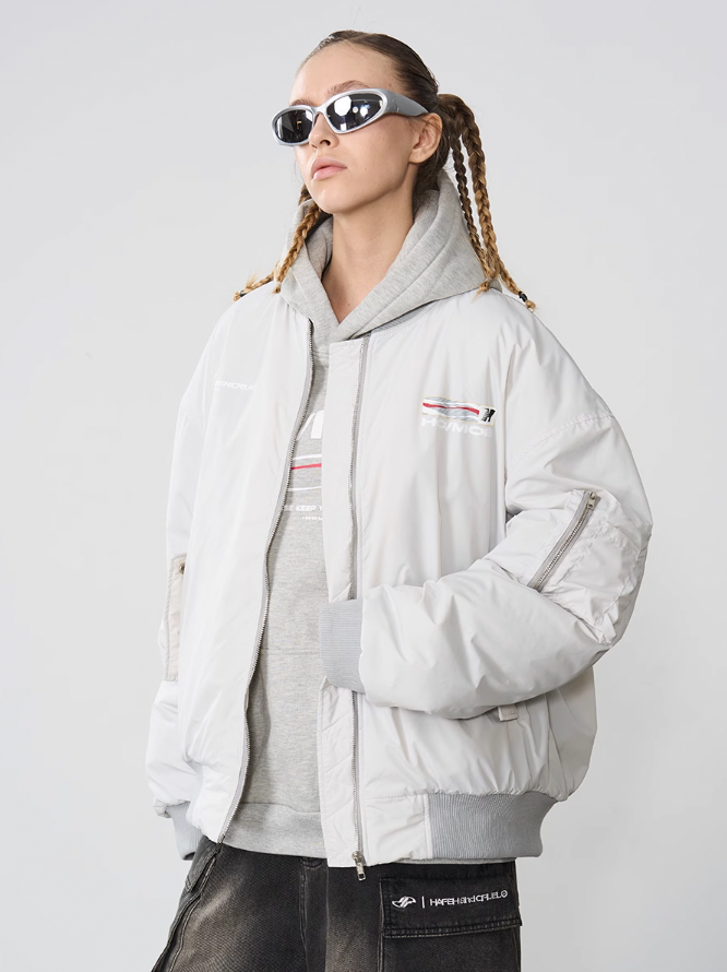 Harsh and Cruel Voice Down MA-1 Bomber Jacket