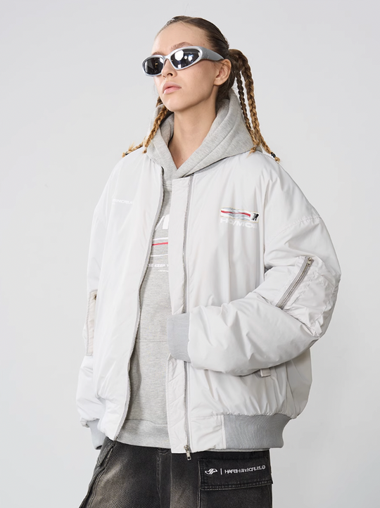 Harsh and Cruel Voice Down MA-1 Bomber Jacket