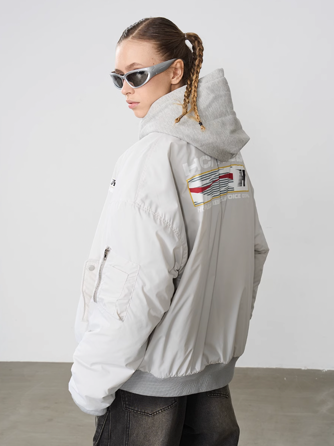 Harsh and Cruel Voice Down MA-1 Bomber Jacket