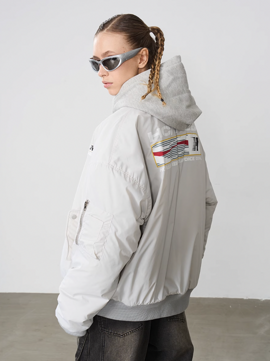 Harsh and Cruel Voice Down MA-1 Bomber Jacket