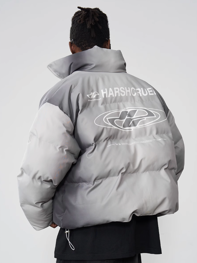 Harsh and Cruel Dynamic Logo Printed Loose Jacket