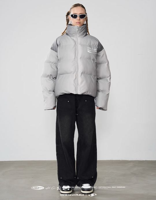 Harsh and Cruel Dynamic Logo Printed Loose Jacket