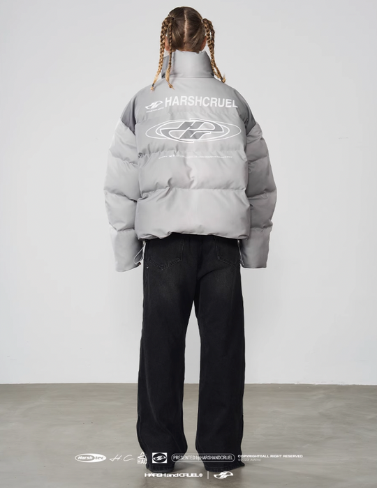 Harsh and Cruel Dynamic Logo Printed Loose Jacket