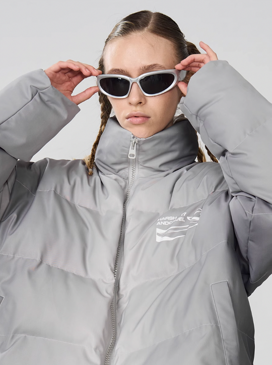 Harsh and Cruel Dynamic Logo Printed Loose Jacket