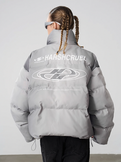 Harsh and Cruel Dynamic Logo Printed Loose Jacket