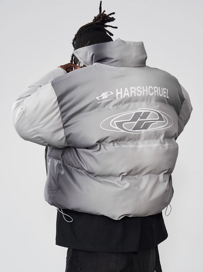 Harsh and Cruel Dynamic Logo Printed Loose Jacket