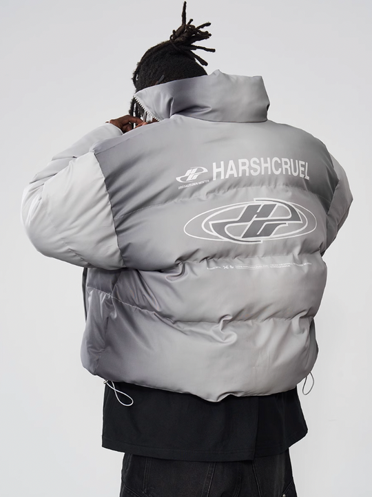 Harsh and Cruel Dynamic Logo Printed Loose Jacket