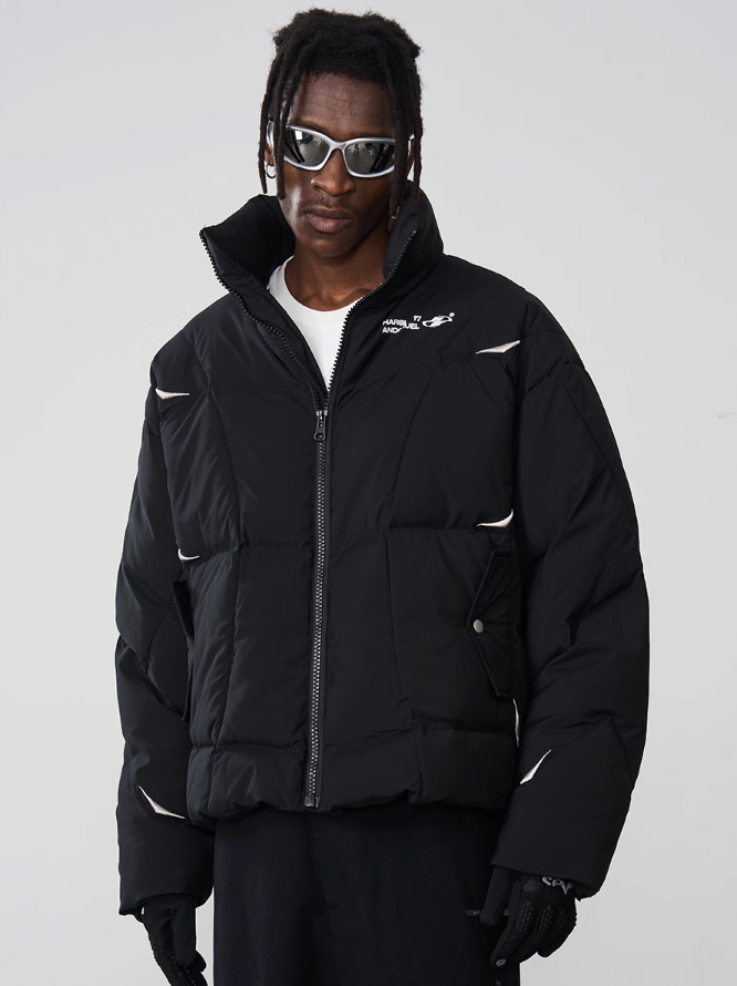 Harsh and Cruel Deconstructed Segments Down Jacket