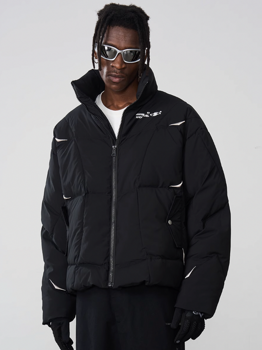 Harsh and Cruel Deconstructed Segments Down Jacket