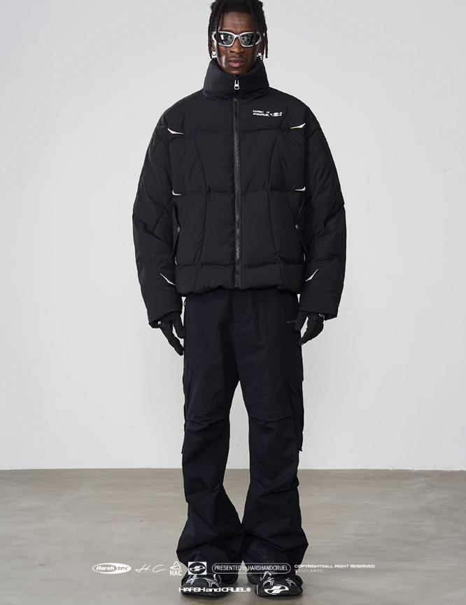 Harsh and Cruel Deconstructed Segments Down Jacket