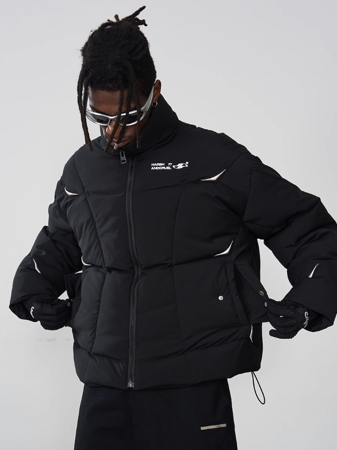 Harsh and Cruel Deconstructed Segments Down Jacket