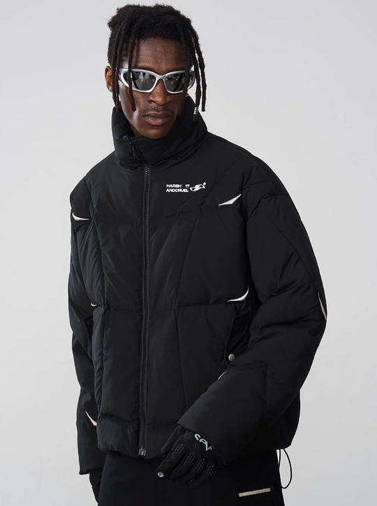 Harsh and Cruel Deconstructed Segments Down Jacket