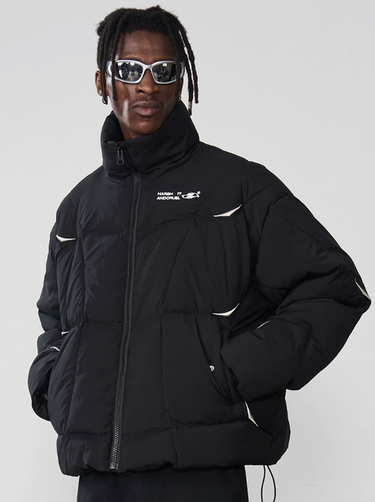 Harsh and Cruel Deconstructed Segments Down Jacket