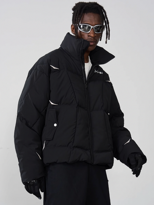 Harsh and Cruel Deconstructed Segments Down Jacket