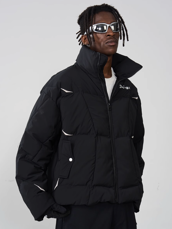 Harsh and Cruel Deconstructed Segments Down Jacket