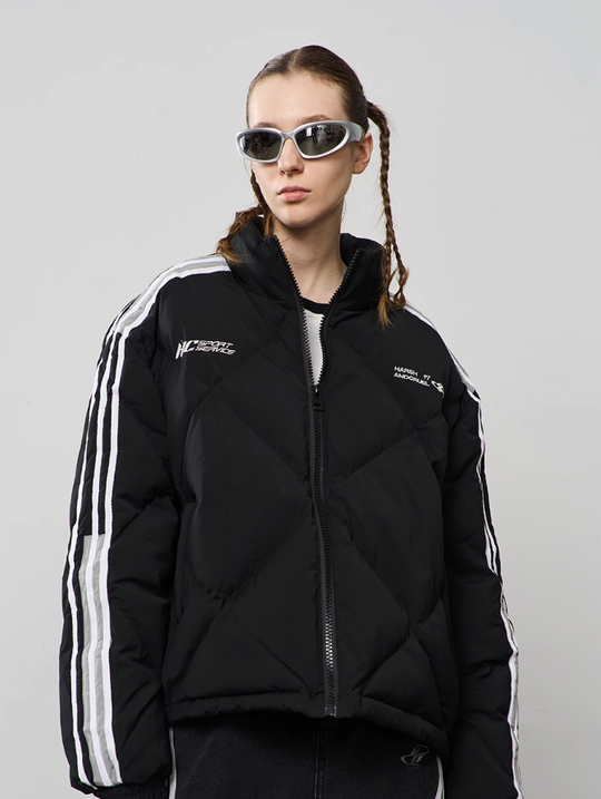 Harsh and Cruel Stitched Padded Down Jacket