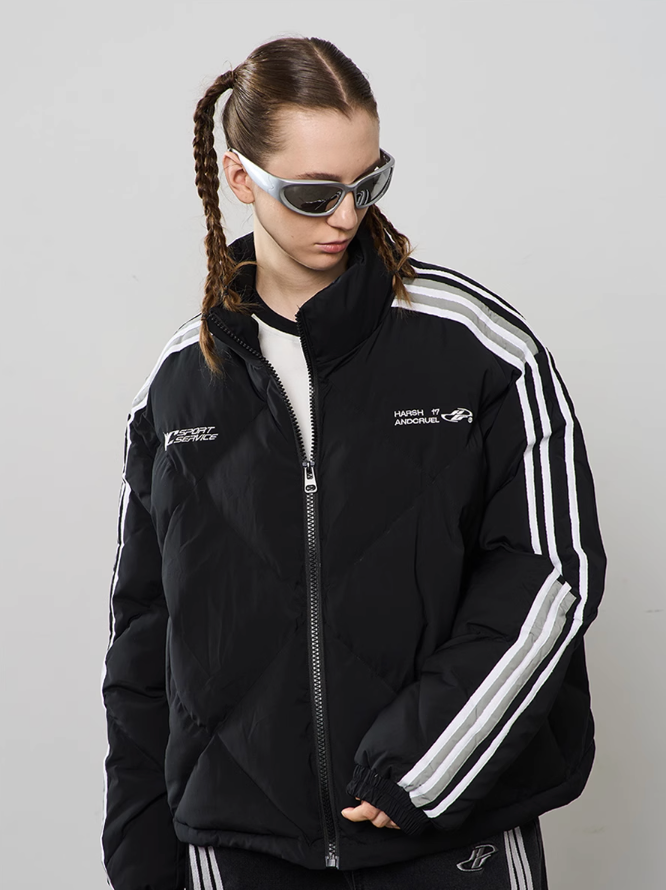 Harsh and Cruel Stitched Padded Down Jacket
