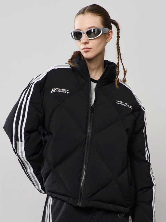 Harsh and Cruel Stitched Padded Down Jacket