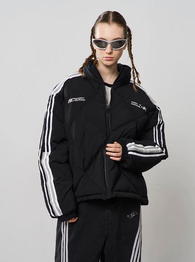 Harsh and Cruel Stitched Padded Down Jacket