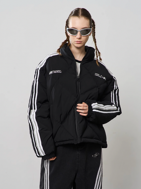 Harsh and Cruel Stitched Padded Down Jacket