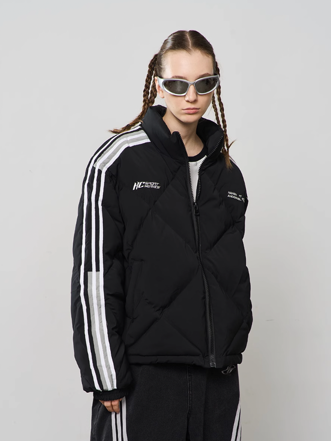 Harsh and Cruel Stitched Padded Down Jacket