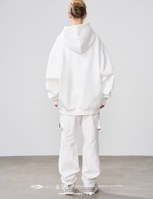 Harsh and Cruel Dynamic Embroidered Logo Loose Hoodie