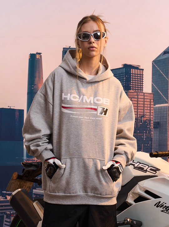 Harsh and Cruel Foam Print Wave Hoodie