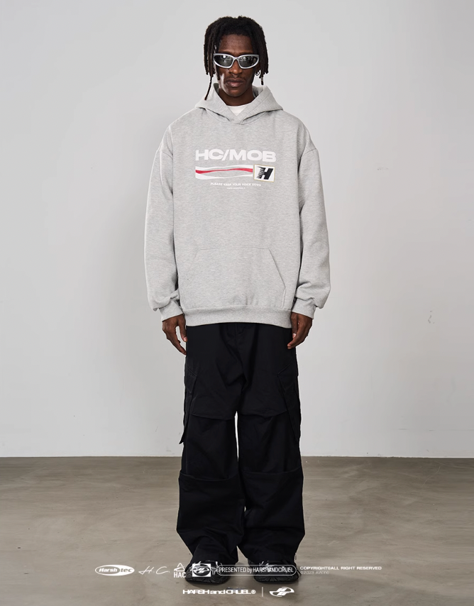 Harsh and Cruel Foam Print Wave Hoodie