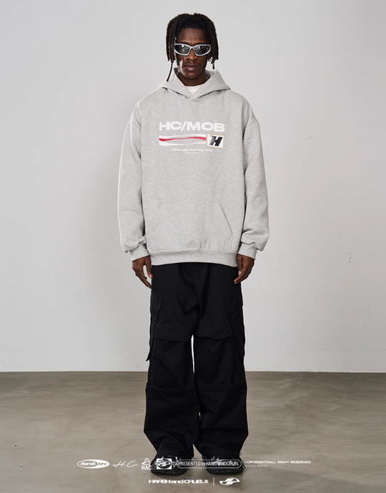 Harsh and Cruel Foam Print Wave Hoodie