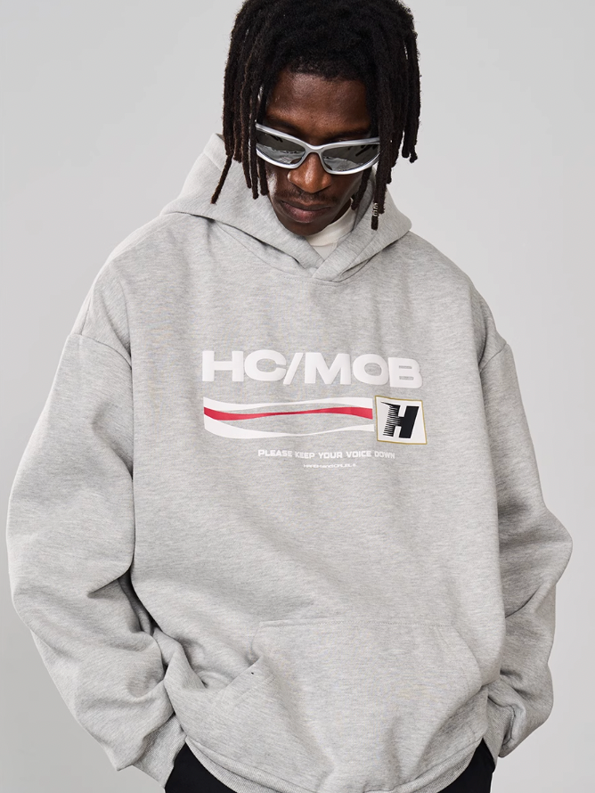 Harsh and Cruel Foam Print Wave Hoodie