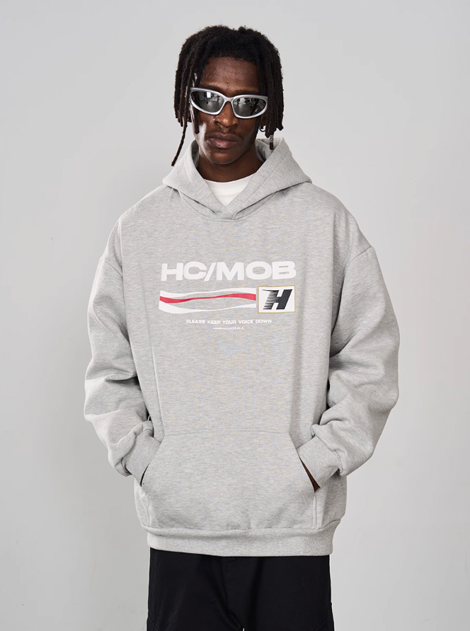 Harsh and Cruel Foam Print Wave Hoodie