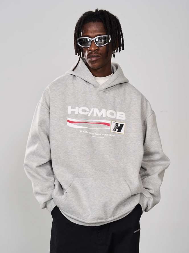 Harsh and Cruel Foam Print Wave Hoodie