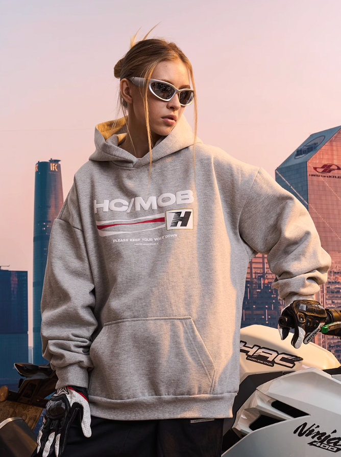 Harsh and Cruel Foam Print Wave Hoodie