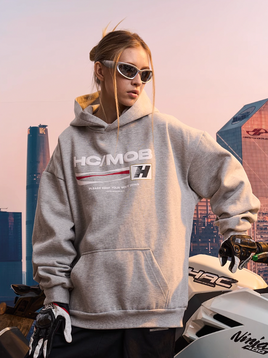 Harsh and Cruel Foam Print Wave Hoodie