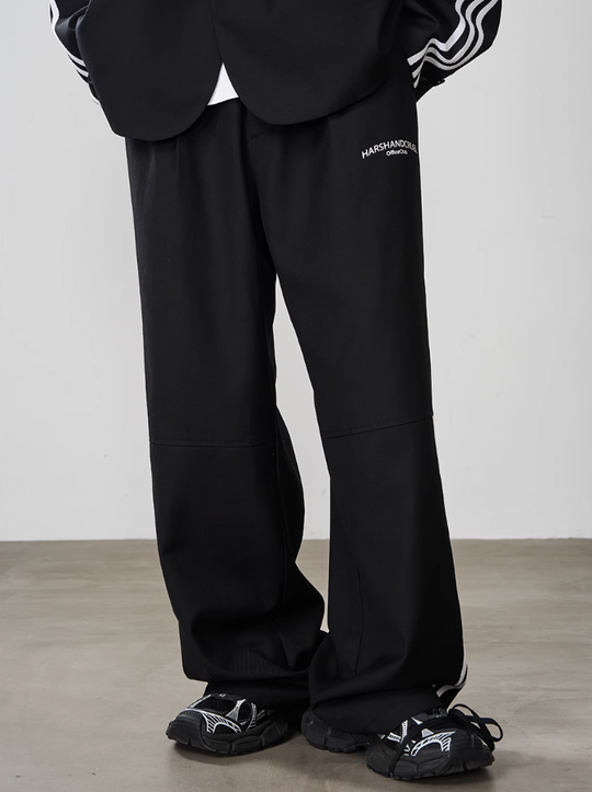 Harsh and Cruel Patchwork Striped Suit Trousers