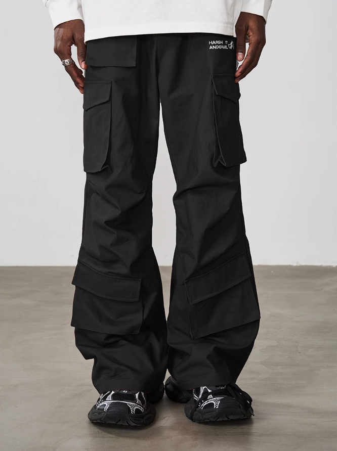 Harsh and Cruel Multi Pocket Pleated Loose Cargos