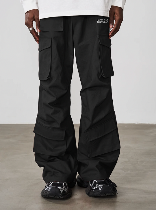 Harsh and Cruel Multi Pocket Pleated Loose Cargos