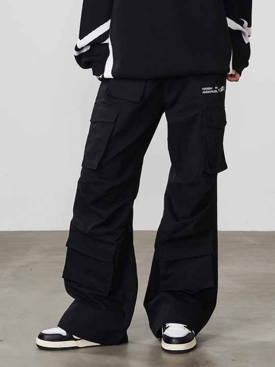 Harsh and Cruel Multi Pocket Pleated Loose Cargos