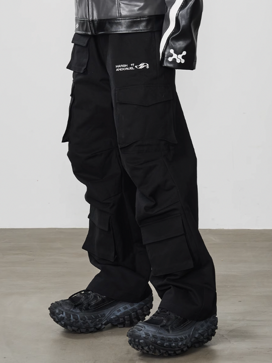 Harsh and Cruel Multi Pocket Pleated Loose Cargos