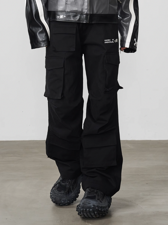 Harsh and Cruel Multi Pocket Pleated Loose Cargos