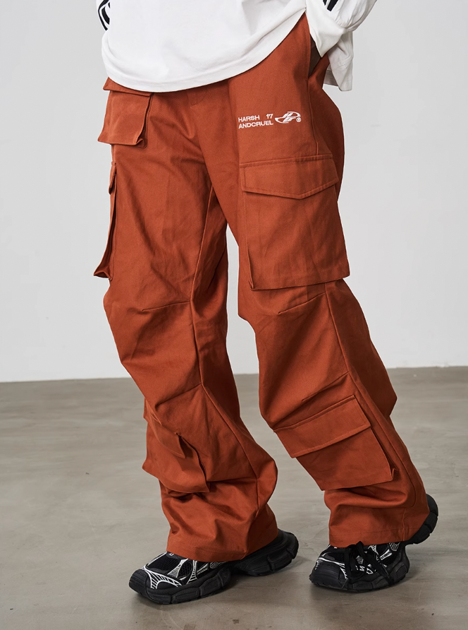 Harsh and Cruel Multi Pocket Pleated Loose Cargos
