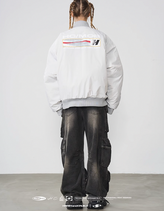 Harsh and Cruel Multi Pocket Washed Baggy Denim