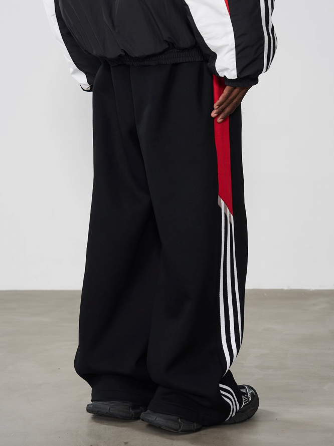 Harsh and Cruel Racing Striped Logo Trousers