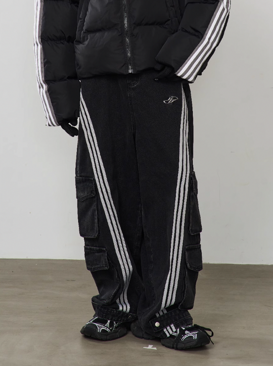 Harsh and Cruel Functional Pocket Loose Denim