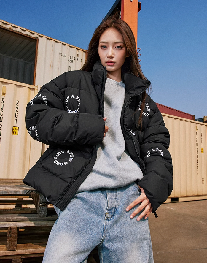 AFGK Embroidery Logo Puffer Down Jacket