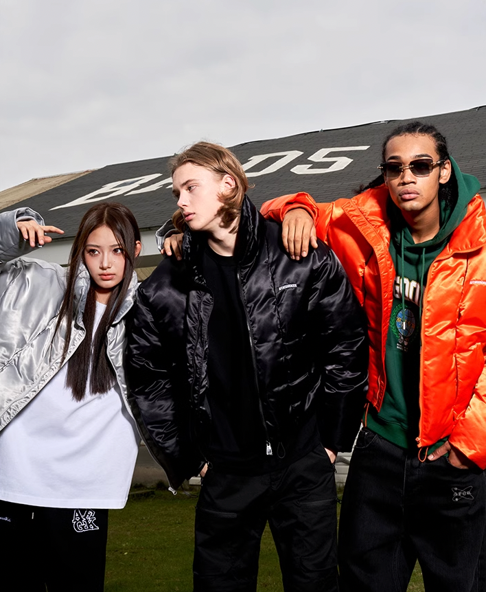 AFGK Glossy Logo Patch Embroidery Jacket