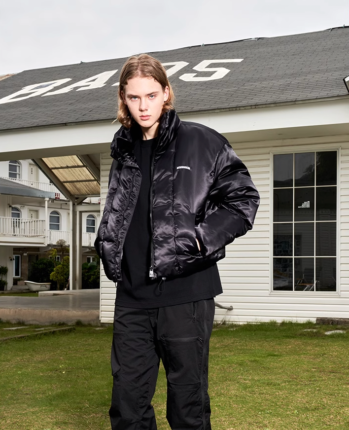 AFGK Glossy Logo Patch Embroidery Jacket