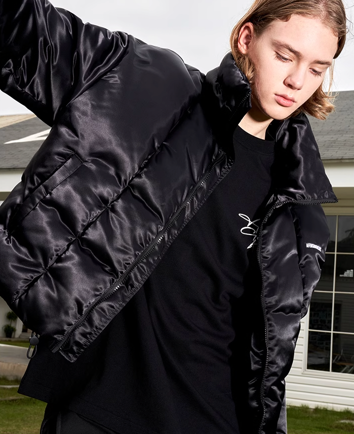 AFGK Glossy Logo Patch Embroidery Jacket