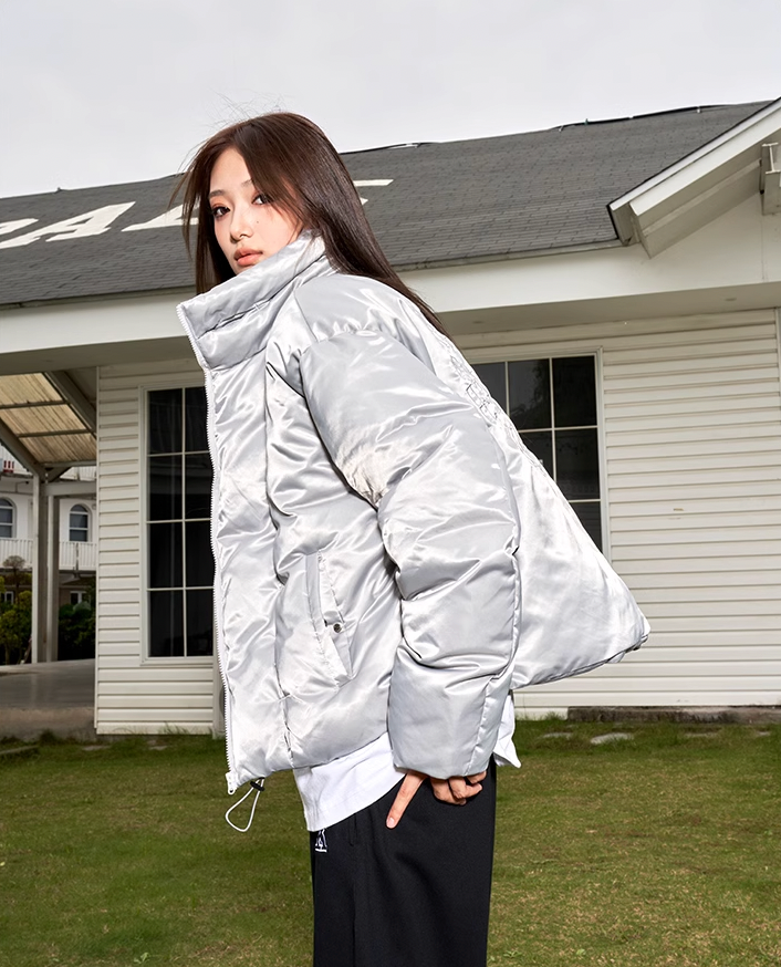 AFGK Glossy Logo Patch Embroidery Jacket