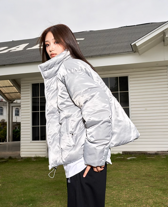 AFGK Glossy Logo Patch Embroidery Jacket